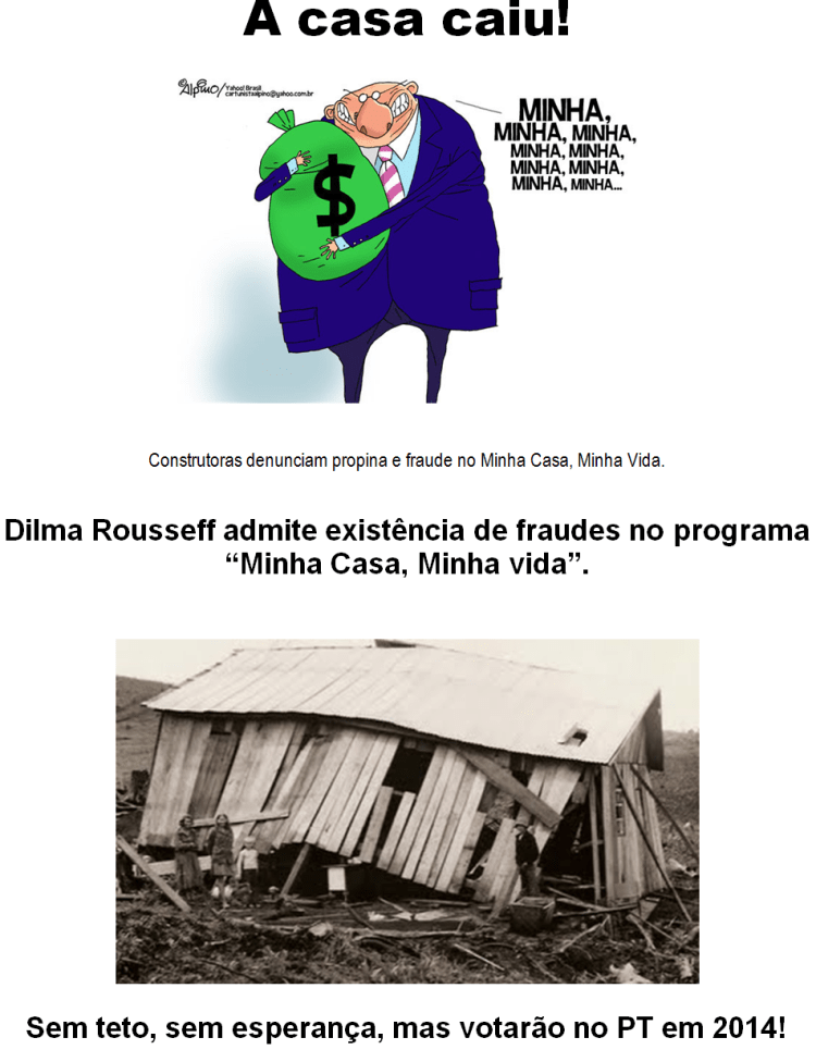 a casa caiu